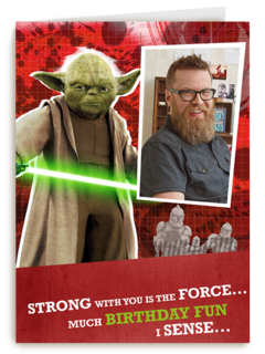 verjaardag fotokaart yoda