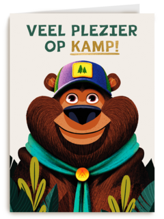 Beer op kamp Folio
