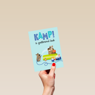 Sporta Op kamp kaart kamp is spetterend leuk