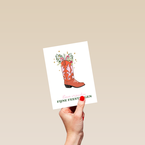 Lieve vriendin fijne feestdagen