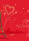 Fijne valentijnsdag Eiffeltoren
