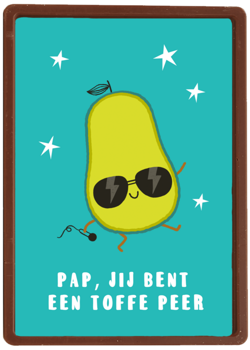 Chocolade Kaart Vaderdag | Hallmark | Chocolade Kaart Hallmark | Vaderdag | Pap Jij Bent Een Toffe Peer