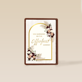 offerfeest kaart bloemen