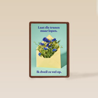 condoleance kaart andc laat die tranen maar lopen