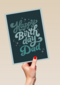 Stijlvolle verjaardagskaart met Happy birthday dad
