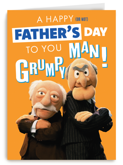 Kaart Hallmark | Vaderdag | A Happy Fathers Day Grumpy Man Muppets