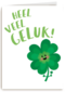 klavertje 4 wenst je veel geluk