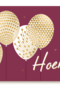 verjaardag kaart gouden ballonnen