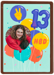 HBD 13 jaar fotokaart