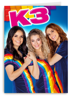 k3 verjaardag kaart binnentekst