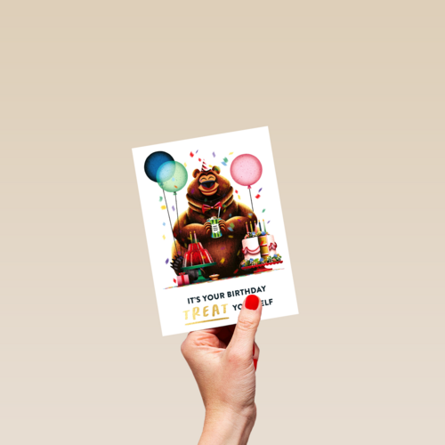 folio bear its your birthday treat yourself