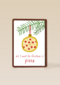 Kerstkaart Grappig All I want for Christmas is pizza