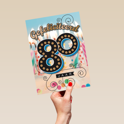 leeftijd tachtig gefeliciteerd
