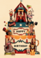 verjaardag kaart folio happy birthday circus