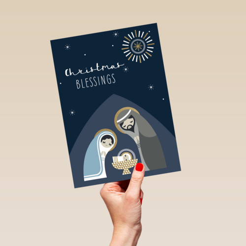 Kerststal religieus hip