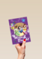 Kerstkaart Disney prinsessen Merry and bright