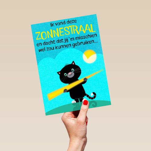 Beterschapskaart zonnestraal