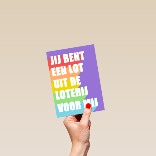 Liefde kaart lot uit de loterij