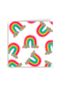 Blanco kaart regenboogjes
