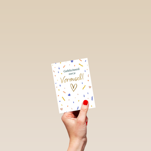 Gefeliciteerd vormsel confetti