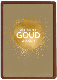 moederdag kaart stijlvol jij bent goud waard gouden cirkel