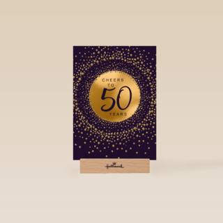 Verjaardagskaart leeftijden Man vrouw Cheers to 50 years