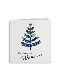 kerstboom met de beste wensen