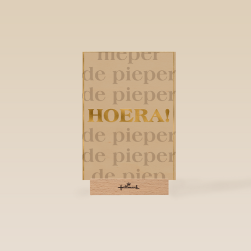 Verjaardagskaart hieperdepieper hoera