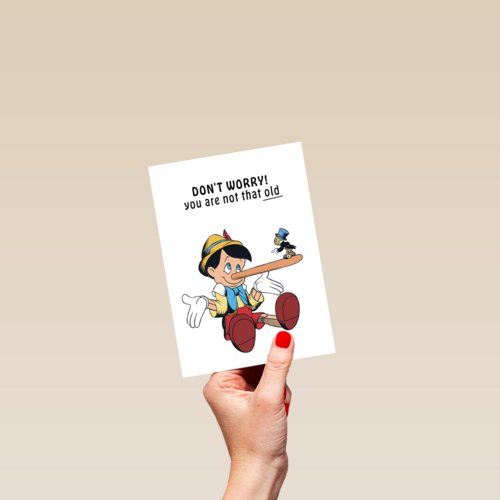 Verjaardagskaart Pinocchio
