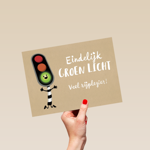 rijbewijs gehaald stoplicht