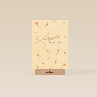 forever begins on your wedding day with flowers