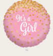 Ballon Baby Girl Lichtroze Goud