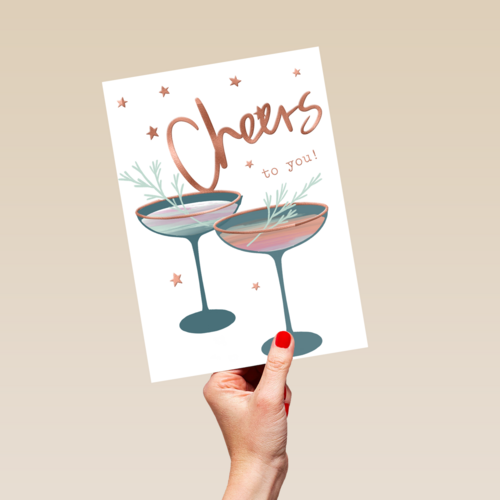 cheers to you with cocktails