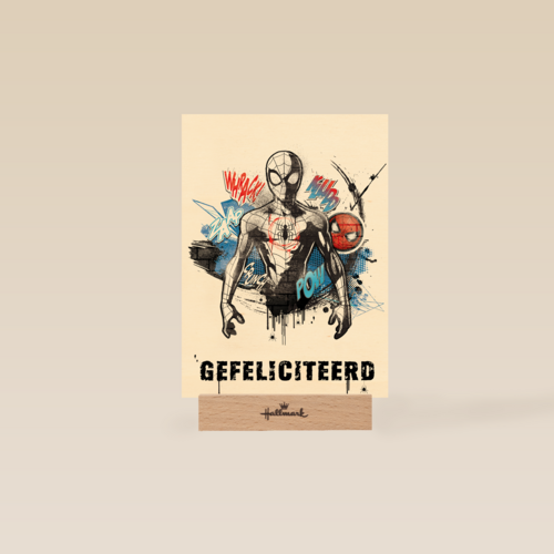 Spiderman felicitatiekaart