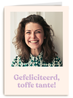 verjaardag fotokaart andc gefeliciteerd toffe tante