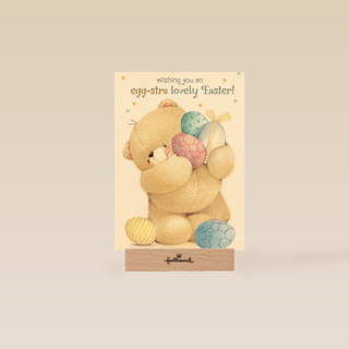 wishing you an egg stra lovely easter forever friends kaart