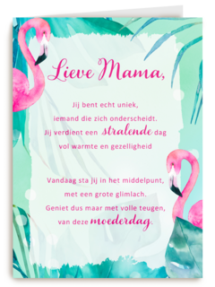 moederdag kaart klassiek geniet met volle teugen van deze moederdag