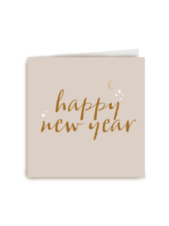 nieuwjaarskaart hiphappy new year sterretjes