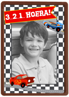 Drie twee een hoera met auto