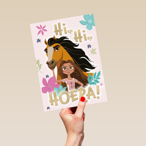hiep hiep hoera spirit verjaardagskaart