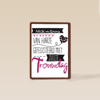 huwelijksjubileum van harte gefeliciteerd