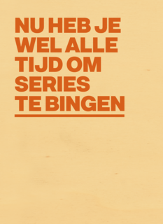 beterschap kaart andc nu heb je wel alle tijd om series te bingen