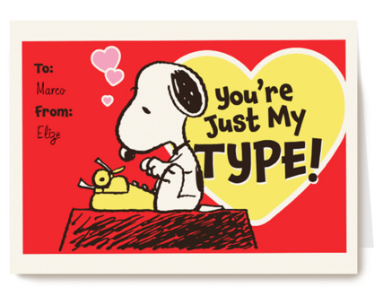 Peanuts You are just my type