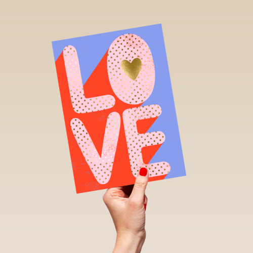 Liefde kaart L O V E
