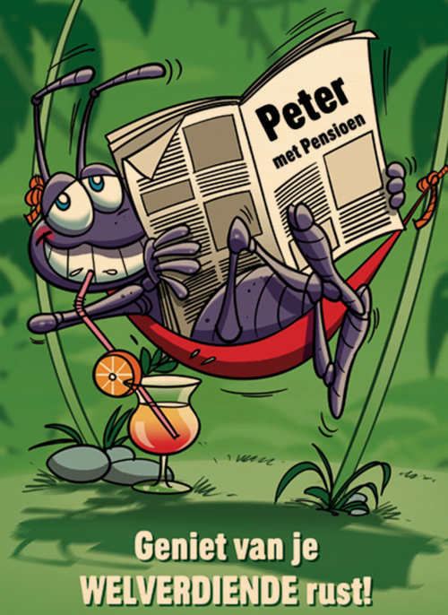 Houten Kaart Pensioen | Houten Kaart Hallmark | Pensioen | Met Pensioen Geniet Van Je Welverdiende Rust