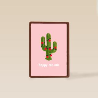 Kerstkaart happy cac mis