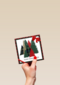 Kerstkaart klassiek kerstbomen