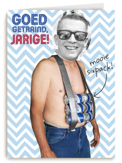 een mooie sixpack getraind