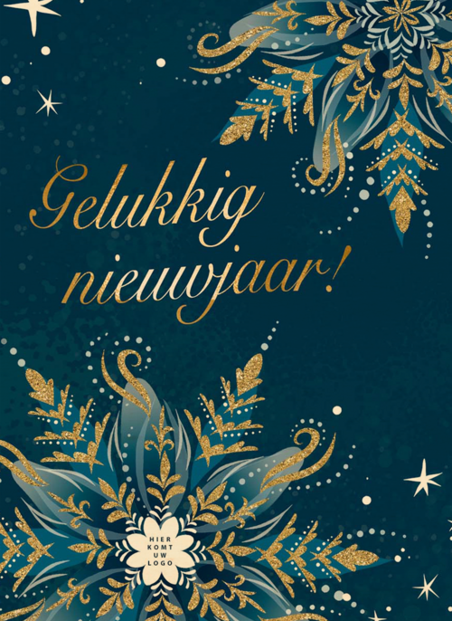 Houten kaart Kerst | Hallmark | Houten kaart Kerst Nieuwjaar | Hallmark | Zakelijke nieuwjaarskaart met eigen logo