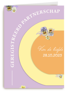 vier de liefde met deze hippe kaart met bloemen
